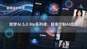 (18962期)即梦AI 5.0 lite实战课:联网实时检索+特征迁移+指令遵循+示例参考,精准控制AI出图-中创网_分享创业项目_助您在家赚钱