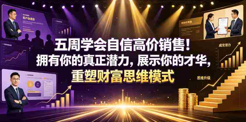 五周学会自信高价销售!拥有你的真正潜力,展示你的才华,重塑财富思维模式【原创双语字幕】