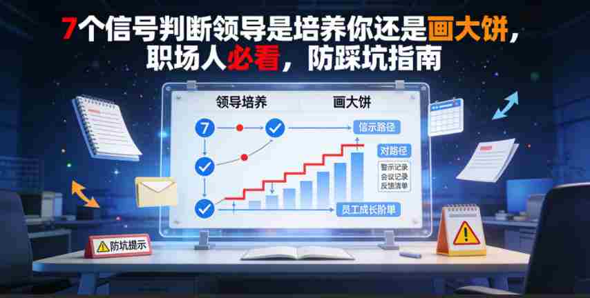 付费文章:7个信号判断领导是培养你还是画大饼,职场人必看,防踩坑指南