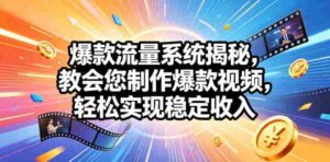 爆款流量系统揭秘,教会您制作爆款视频,轻松实现稳定收入【原创双语字幕】-中创网_分享创业项目_助您在家赚钱