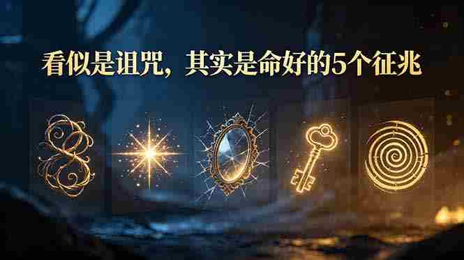 （19089期）付费文章：看似是诅咒，其实是命好的5个征兆-中创网_分享创业项目_助您在家赚钱