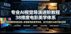 专业AI视觉导演进阶教程，38种爆款影视运镜+多维度电影美学体系，全方位提升AI成片高级感与镜头质感-中创网_分享创业项目_助您在家赚钱
