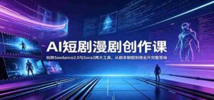 AI短剧漫剧创作课:玩转Seedance2.0与 Sora2两大工具,从剧本制图到商业片完整落地-中创网_分享创业项目_助您在家赚钱