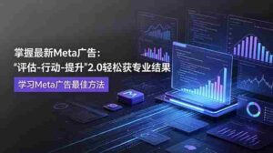 (18972期)掌握最新的Meta广告,通过“评估-行动-提升”2.0版本轻松获得专业级结果。学习目前学习Meta广告的最佳方法-中创网_分享创业项目_助您在家赚钱