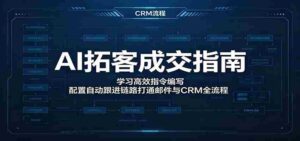 AI拓客成交指南:学习高效指令编写,配置自动跟进链路打通邮件与CRM全流程-中创网_分享创业项目_助您在家赚钱