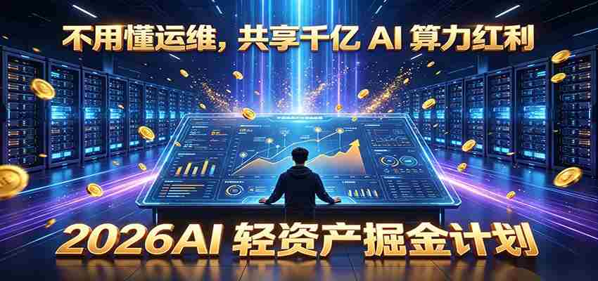 不用懂运维，共享千亿 AI 算力红利，2026AI 轻资产掘金计划-中创网_分享创业项目_助您在家赚钱