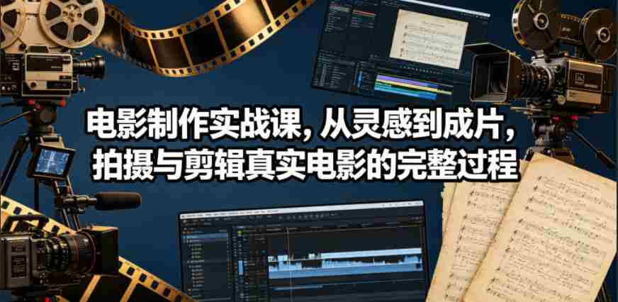 电影制作实战课,从灵感到成片,拍摄与剪辑真实电影的完整过程【原创双语字幕】