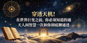 付费文章:穿透天机!在世界巨变之前,你必须知道的通天人间智慧一次和你彻底聊通透-中创网_分享创业项目_助您在家赚钱