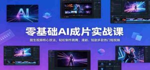 AI漫剧掘金课:解析行业前景与盈利模式,从网文选材到剪辑变现落地-中创网_分享创业项目_助您在家赚钱