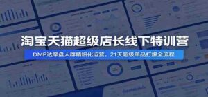 淘宝天猫超级店长线下特训营:DMP达摩盘人群精细化运营,21天超级单品打爆全流程-中创网_分享创业项目_助您在家赚钱