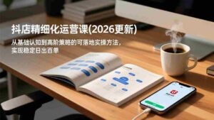 (18842期)抖店精细化运营课(更新6月),从基础认知到高阶策略的可落地实操方法,实现稳定日出百单-中创网_分享创业项目_助您在家赚钱