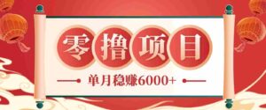 零成本的冷门赚钱小项目：项目操作简单、收益可观单月稳赚6000+，小白看完就能上手-中创网_分享创业项目_助您在家赚钱
