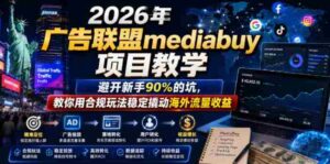 2026年老董賺美刀广告联盟mediabuy项目教学，避开新手90%的坑，教你用合规玩法稳定撬动海外流量收益-中创网_分享创业项目_助您在家赚钱