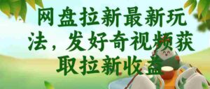 （18917期）网盘拉新最新玩法，发好奇视频获取拉新收益-中创网_分享创业项目_助您在家赚钱