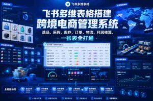 飞书多维表格搭建跨境电商管理系统,选品、采购、库存、订单、物流、利润核算,一张表全打通-中创网_分享创业项目_助您在家赚钱