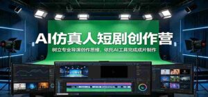 AI仿真人短剧创作营:树立专业导演创作思维,依托AI工具完成成片制作-中创网_分享创业项目_助您在家赚钱