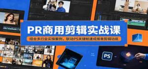 PR商用剪辑实战课:结合多行业实操案例,联动PS关键帧速成接单剪辑功底-中创网_分享创业项目_助您在家赚钱