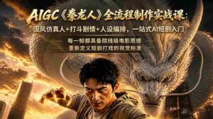 (18849期)AIGC《豢龙人》全流程制作实战课:国风仿真人+打斗剧情+人设编排,一站式AI短剧入门-中创网_分享创业项目_助您在家赚钱