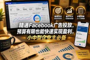 精通Facebook广告投放,预算有限也能快速实现盈利,小中型企业主必备【原创双语字幕】-中创网_分享创业项目_助您在家赚钱