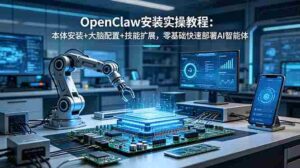 (18982期)OpenClaw安装实操教程:本体安装+大脑配置+技能扩展,零基础快速部署AI智能体-中创网_分享创业项目_助您在家赚钱