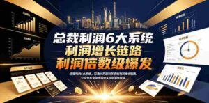 总裁利润6大系统，打通从开源到节流的利润增长链路，让企业在复杂市场中实现利润倍数级爆发-中创网_分享创业项目_助您在家赚钱