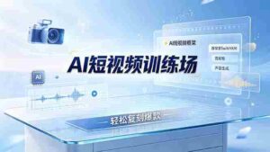 (19137期)老陈AI短视频训练场:AI短视频框架+换背景SwitchXAI+首尾帧+声音生成,轻松复刻爆款-中创网_分享创业项目_助您在家赚钱