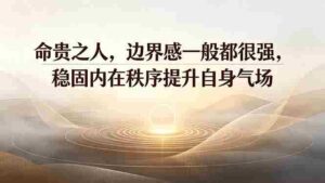 (19478期)付费文章:命贵之人,边界感一般都很强,稳固内在秩序提升自身气场-中创网_分享创业项目_助您在家赚钱