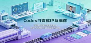 Codex自媒体IP系统课:IP诊断Skill打造爆款复刻,数字人视频多平台自动发布实操-中创网_分享创业项目_助您在家赚钱