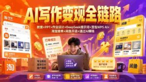 （19561期）2026AI写作变现全链路：教案×PPT×作业设计×DeepSeek提示词×豆包WPS AI×淘宝接单×闲鱼开店×通过AI賺钱-中创网_分享创业项目_助您在家赚钱