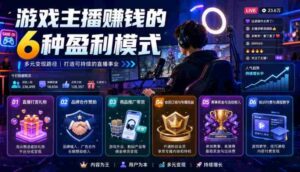 付费文章:游戏主播賺钱的6种盈利模式-中创网_分享创业项目_助您在家赚钱