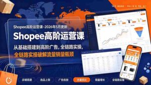 (19443期)Shopee高阶运营课-2026年更新,从基础搭建到高阶广告,全链路实操破解流量销量瓶颈-中创网_分享创业项目_助您在家赚钱