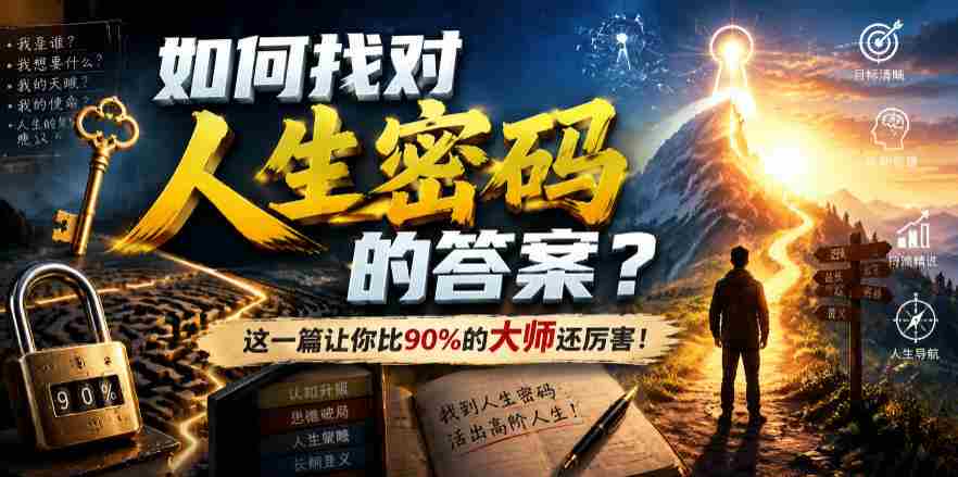 （19601期）付费文章：如何找对人生密码的答案？这一篇让你比90%的大师还厉害！-中创网_分享创业项目_助您在家赚钱