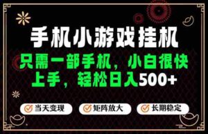 (19296期)26年最新风口,一部手机也可实现财富自由!每天十几分钟轻松日入500+,长期稳定,可矩阵放大!-中创网_分享创业项目_助您在家赚钱