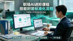 (19369期)职场AI进阶课程;多类实用Skill工具实操,专属技能封装标准化流程,报表行业报告一键提取核心内容-中创网_分享创业项目_助您在家赚钱
