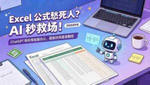 (19487期)Excel 公式愁死人?AI 秒救场!ChatGPT 帮你甩枯燥办公,摸鱼时间直接翻倍【原创双语字幕】-中创网_分享创业项目_助您在家赚钱