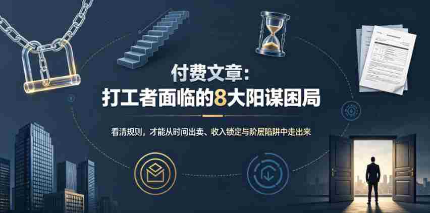 付费文章:打工者面临的8大阳谋困局