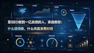 (19197期)靠SEO做到一亿战绩的人,亲自教你:什么值得做,什么纯属浪费时间【原创双语字幕】-中创网_分享创业项目_助您在家赚钱