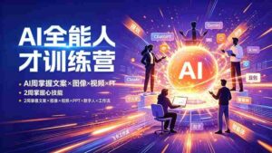 (19295期)AI全能人才训练营:2周掌握文案×图像×视频×PPT×数字人×工作流,超越80%的人-中创网_分享创业项目_助您在家赚钱