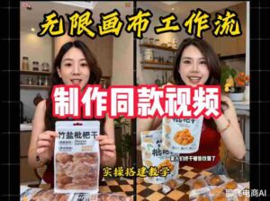 无限画布工作流一键复刻爆款带货视频,实操搭建,操作简单-中创网_分享创业项目_助您在家赚钱