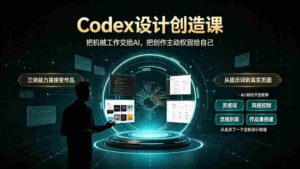 (19362期)Codex设计创造课-2期,小白也能掌握的Codex设计创造技巧,把机械工作交给AI,把创作主动权留给自己-中创网_分享创业项目_助您在家赚钱