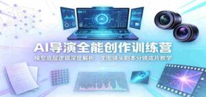 AI导演全能创作训练营:模型底层逻辑深度解析,生图镜头剧本分镜成片教学-中创网_分享创业项目_助您在家赚钱