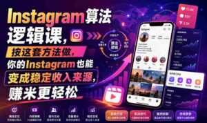 Instagram算法逻辑课,按这套方法做,你的Instagram也能变成稳定收入来源,賺米更轻松【原创双语字幕】-中创网_分享创业项目_助您在家赚钱