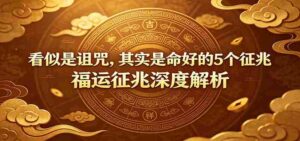 付费文章:《看似是诅咒,其实是命好的5个征兆》福运征兆深度解析-中创网_分享创业项目_助您在家赚钱