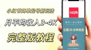 小红书商单新玩法,适合有耐心的人做,月平均3000-4000左右,支持矩阵放大增收-中创网_分享创业项目_助您在家赚钱