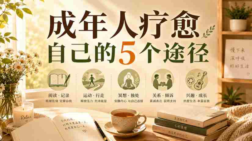 付费文章:成年人疗愈自己的5个途径