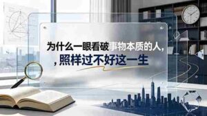 (19165期)付费文章:为什么一眼看破事物本质的人,照样过不好这一生-中创网_分享创业项目_助您在家赚钱