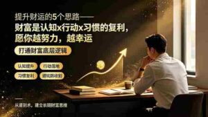 （19233期）付费文章：提升财运的5个思路——财富是认知x行动x习惯的复利，愿你越努力，越幸运-中创网_分享创业项目_助您在家赚钱