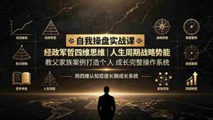 (19398期)自我操盘实战课:经政军哲四维思维|人生周期战略势能|教父家族案例打造个人成长完整操作系统-中创网_分享创业项目_助您在家赚钱
