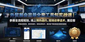 外贸展会赢单全套工具包实战课|参展全流程规划、线上预热邀约、现场谈单话术、展后客户跟进复盘完整落地教程-中创网_分享创业项目_助您在家赚钱