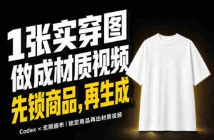 1张实穿图，怎么做成10秒Amazon服装材质视频？关键不是提示词-中创网_分享创业项目_助您在家赚钱